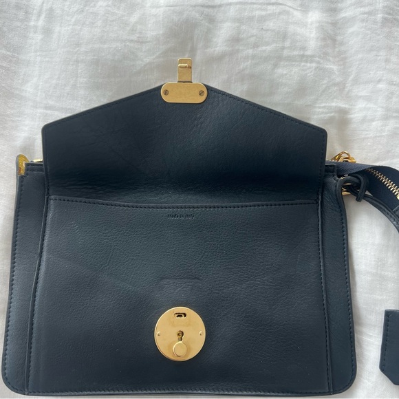 Celine Envelope Clutch On Chain | dark navy leather - Picture 2 of 5
